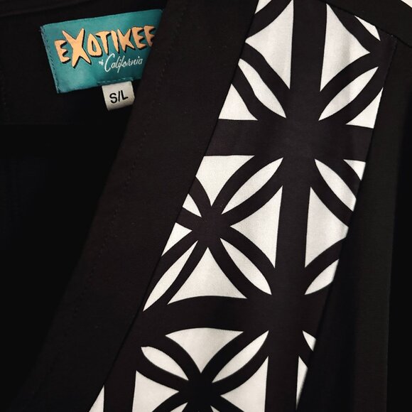 Exotikee Black Breezeblock Caftan Dress - Picture 2 of 4